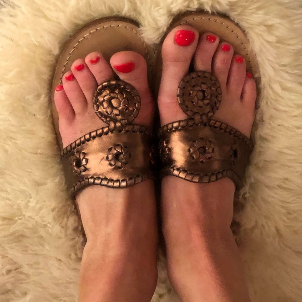 Jack Rogers Classic Jack slip on sandal Bronze